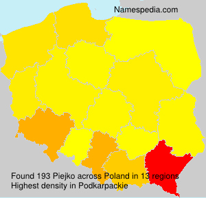 Surname Piejko in Poland Surname Piejko in Poland