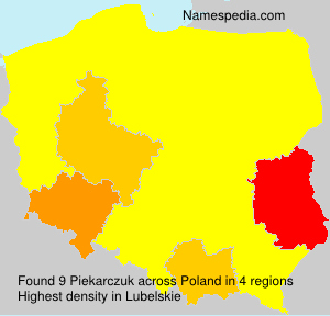 Surname Piekarczuk in Poland Surname Piekarczuk in Poland
