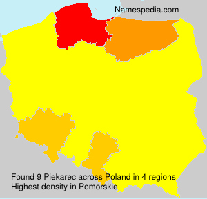 Surname Piekarec in Poland Surname Piekarec in Poland