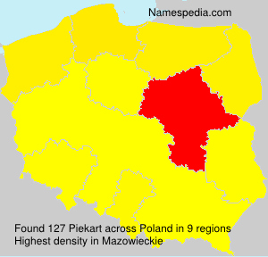 Surname Piekart in Poland Surname Piekart in Poland