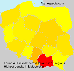 Surname Piekosz in Poland Surname Piekosz in Poland