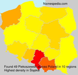 Surname Piekoszewski in Poland Surname Piekoszewski in Poland
