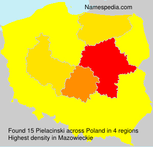 Surname Pielacinski in Poland Surname Pielacinski in Poland