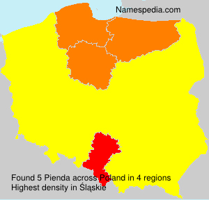 Surname Pienda in Poland Surname Pienda in Poland