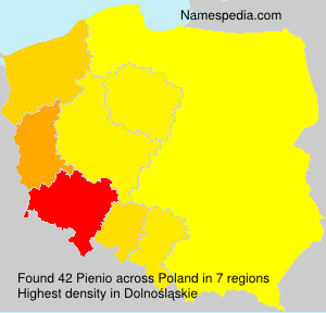 Surname Pienio in Poland Surname Pienio in Poland