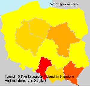 Surname Pienta in Poland Surname Pienta in Poland