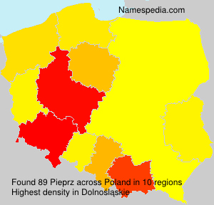Surname Pieprz in Poland Surname Pieprz in Poland