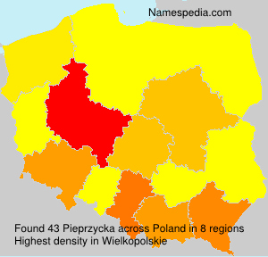 Surname Pieprzycka in Poland Surname Pieprzycka in Poland