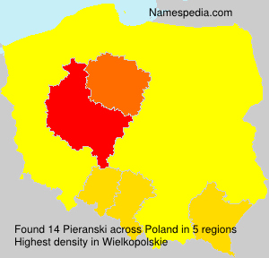 Surname Pieranski in Poland Surname Pieranski in Poland