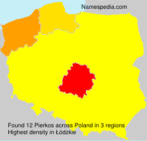Surname Pierkos in Poland Surname Pierkos in Poland
