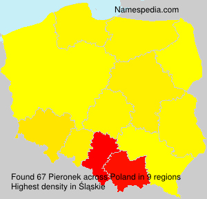 Surname Pieronek in Poland Surname Pieronek in Poland