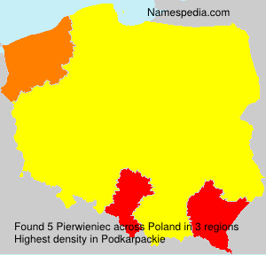 Surname Pierwieniec in Poland Surname Pierwieniec in Poland