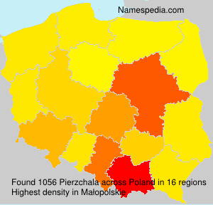 Surname Pierzchala in Poland Surname Pierzchala in Poland
