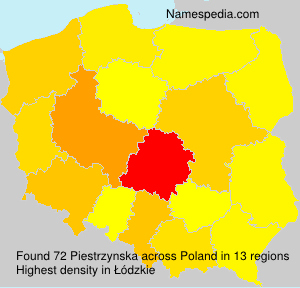 Surname Piestrzynska in Poland
