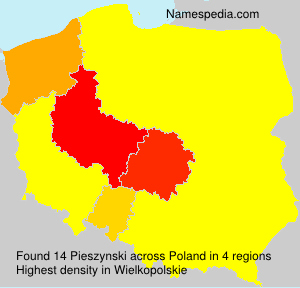 Surname Pieszynski in Poland Surname Pieszynski in Poland