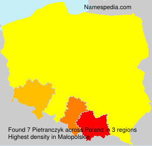 Surname Pietranczyk in Poland Surname Pietranczyk in Poland