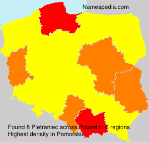 Surname Pietraniec in Poland Surname Pietraniec in Poland