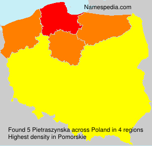 Surname Pietraszynska in Poland