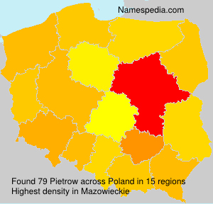 Surname Pietrow in Poland Surname Pietrow in Poland