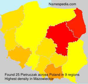 Surname Pietruczak in Poland Surname Pietruczak in Poland