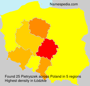 Surname Pietryszek in Poland Surname Pietryszek in Poland