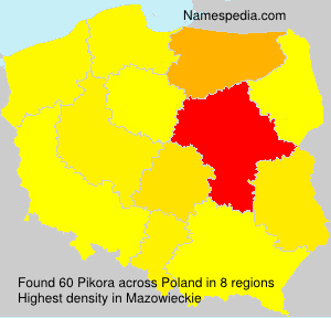 Surname Pikora in Poland Surname Pikora in Poland
