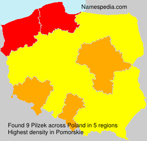 Surname Pilzek in Poland Surname Pilzek in Poland
