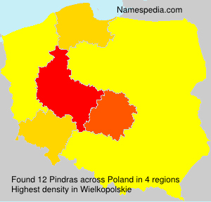 Surname Pindras in Poland Surname Pindras in Poland