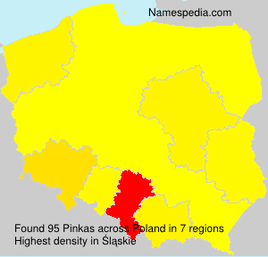 Surname Pinkas in Poland Surname Pinkas in Poland
