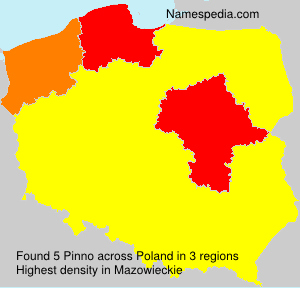 Surname Pinno in Poland
