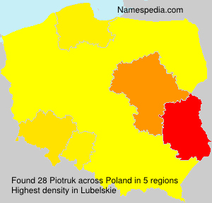 Surname Piotruk in Poland Surname Piotruk in Poland