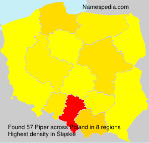 Surname Piper in Poland Surname Piper in Poland