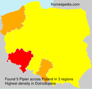 Surname Pipier in Poland Surname Pipier in Poland