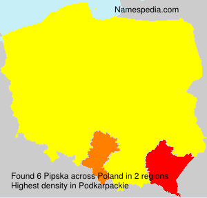 Surname Pipska in Poland Surname Pipska in Poland