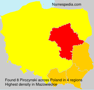Surname Pirozynski in Poland Surname Pirozynski in Poland