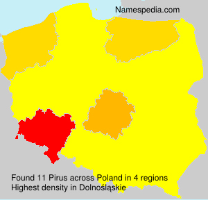 Surname Pirus in Poland Surname Pirus in Poland