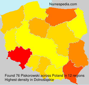 Surname Piskorowski in Poland Surname Piskorowski in Poland