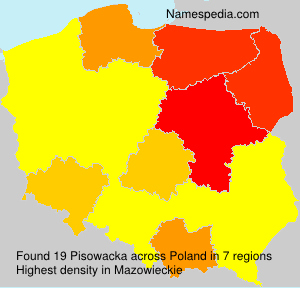 Surname Pisowacka in Poland Surname Pisowacka in Poland
