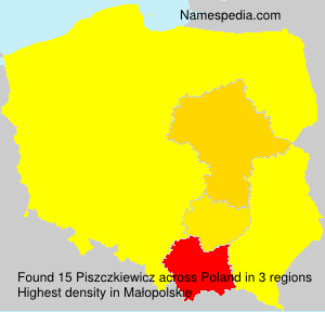 Surname Piszczkiewicz in Poland Surname Piszczkiewicz in Poland