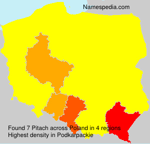 Surname Pitach in Poland Surname Pitach in Poland
