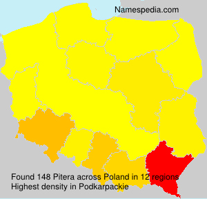 Surname Pitera in Poland Surname Pitera in Poland