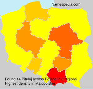 Surname Pitulej in Poland Surname Pitulej in Poland
