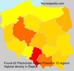 Surname Plachcinski in Poland Surname Plachcinski in Poland