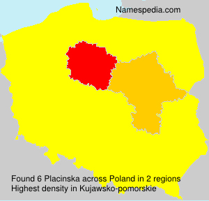 Surname Placinska in Poland Surname Placinska in Poland