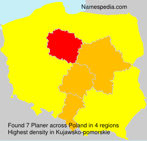 Surname Planer in Poland Surname Planer in Poland