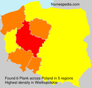Surname Plank in Poland Surname Plank in Poland