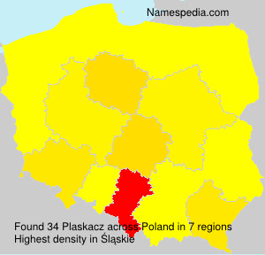 Surname Plaskacz in Poland Surname Plaskacz in Poland