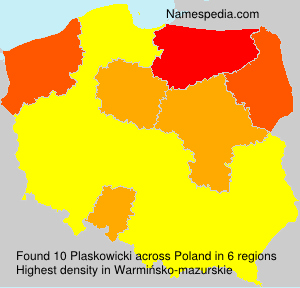 Surname Plaskowicki in Poland Surname Plaskowicki in Poland