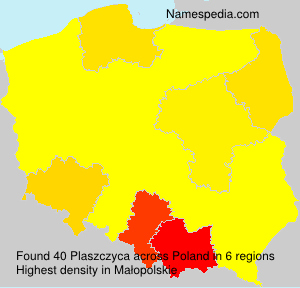 Surname Plaszczyca in Poland Surname Plaszczyca in Poland
