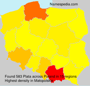 Surname Plata in Poland Surname Plata in Poland